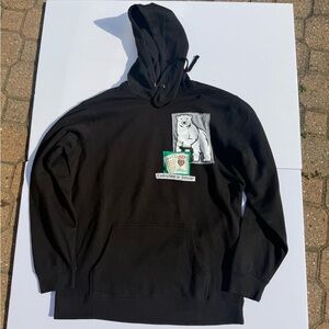 Black custom patch Hoodie